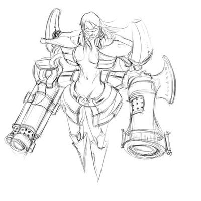 PS與Intuos3數碼板制作動漫角色 機甲戰士-數碼天下